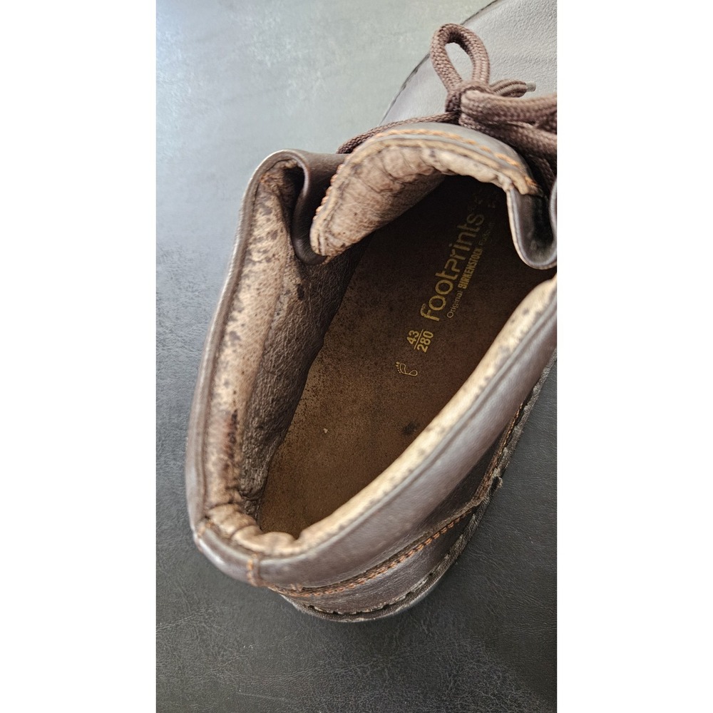 Footprints by Birkenstock MEMPHIS Mens 10 43 Brown Leather Chukka Lace Up Boots - Picture 9 of 15